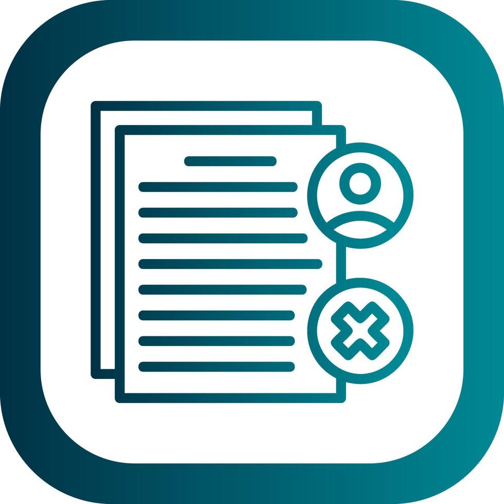 Rejected Vector Icon Design