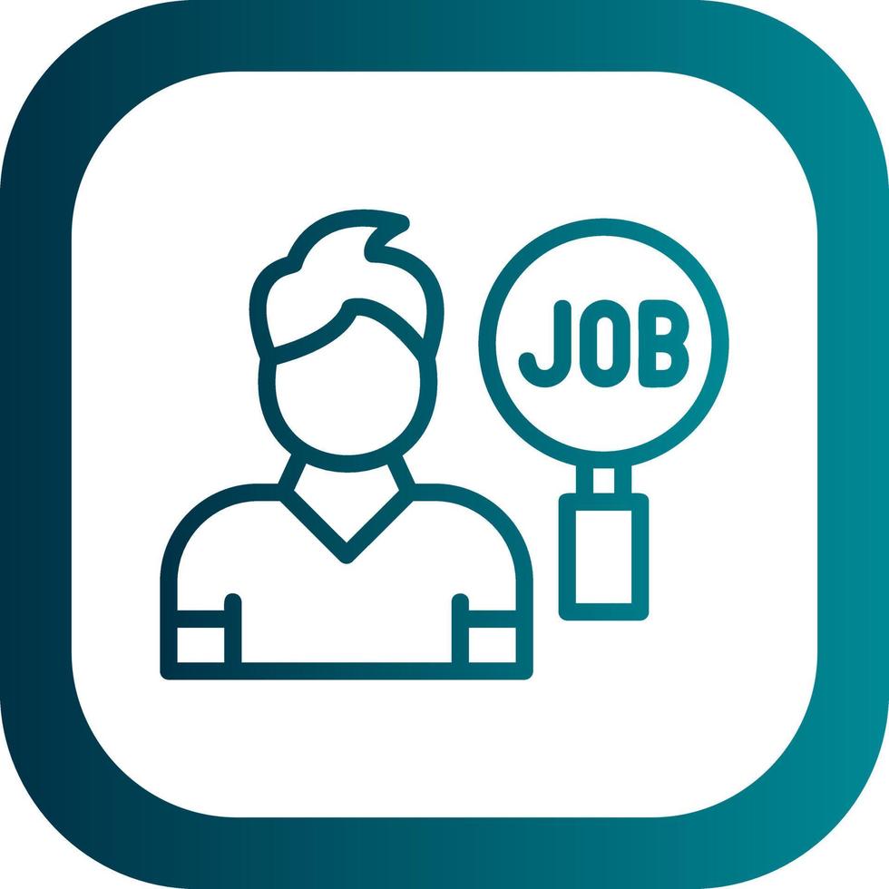 Job Search Vector Icon Design
