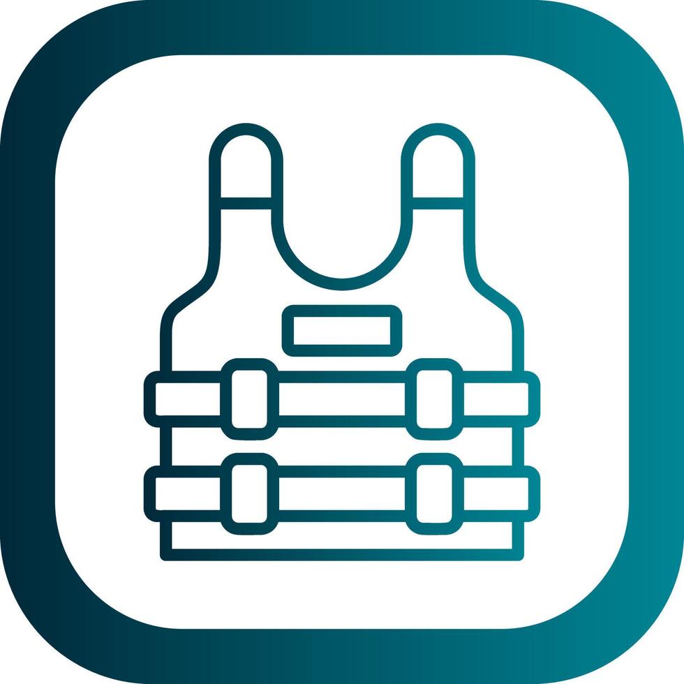 Bulletproof Vest Vector Icon Design