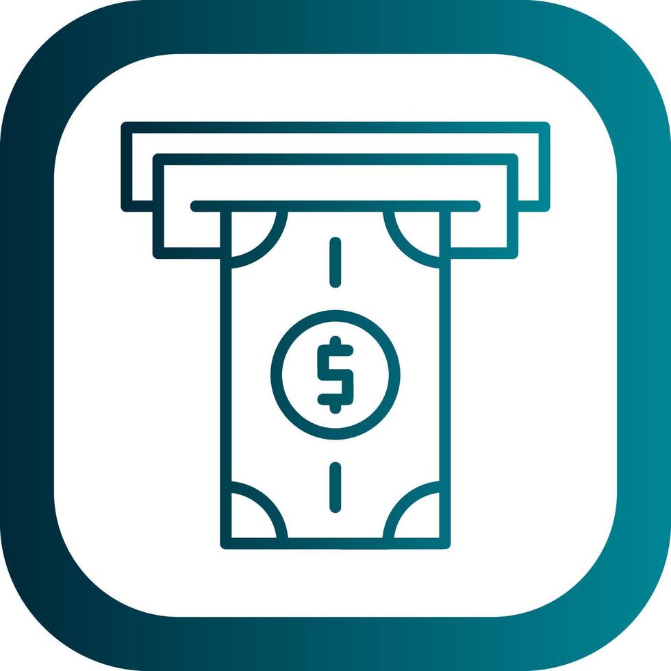 Money Withdrawal Vector Icon Design