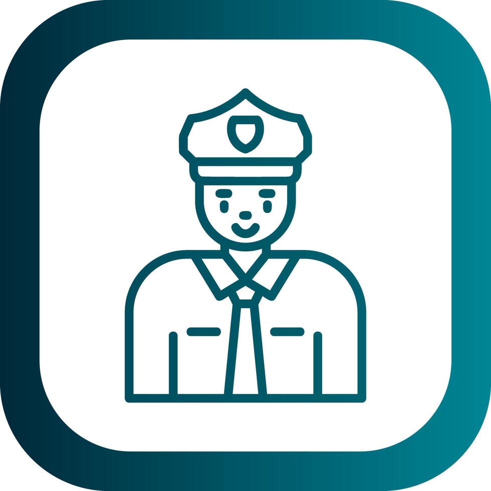 Policeman Vector Icon Design