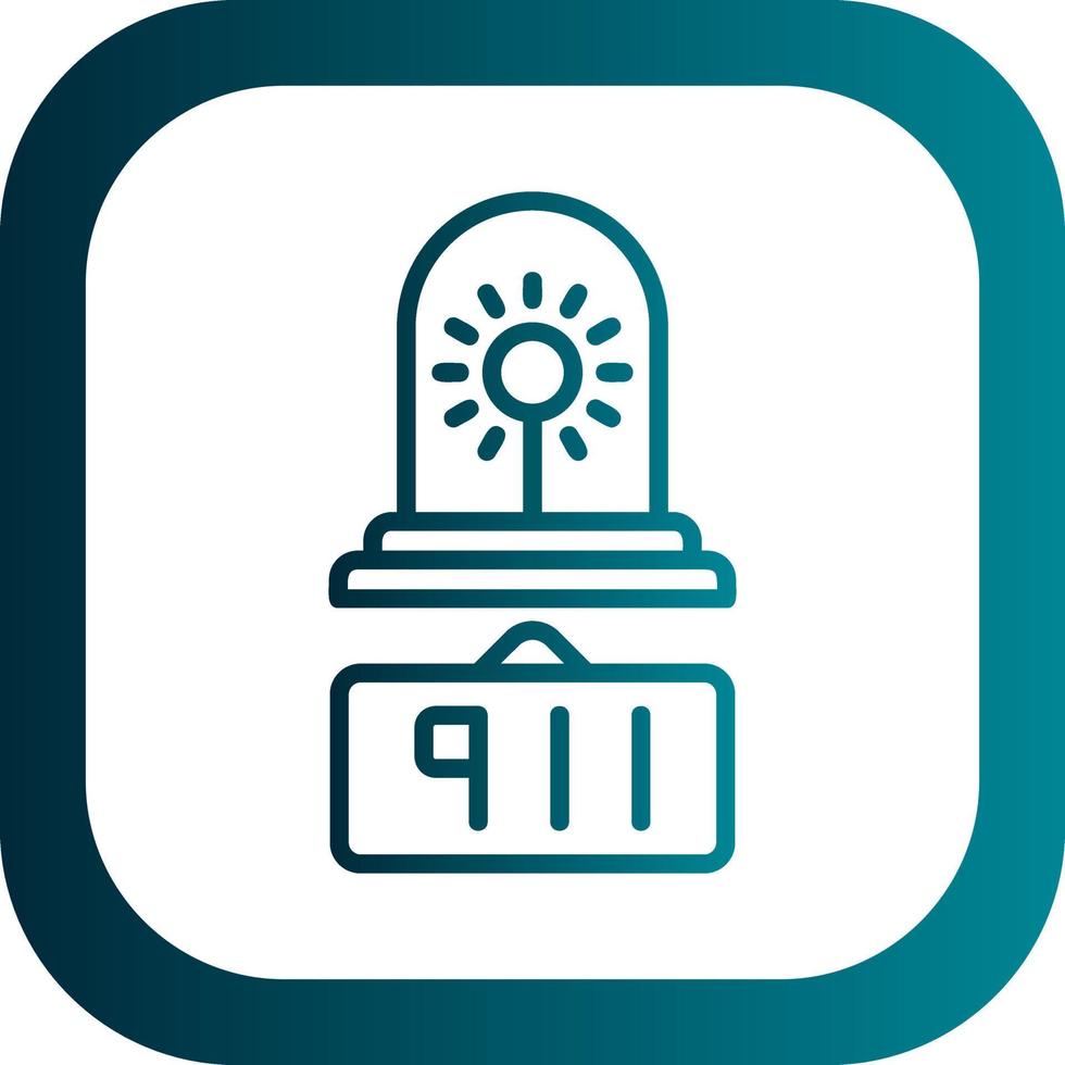 911 Call Vector Icon Design