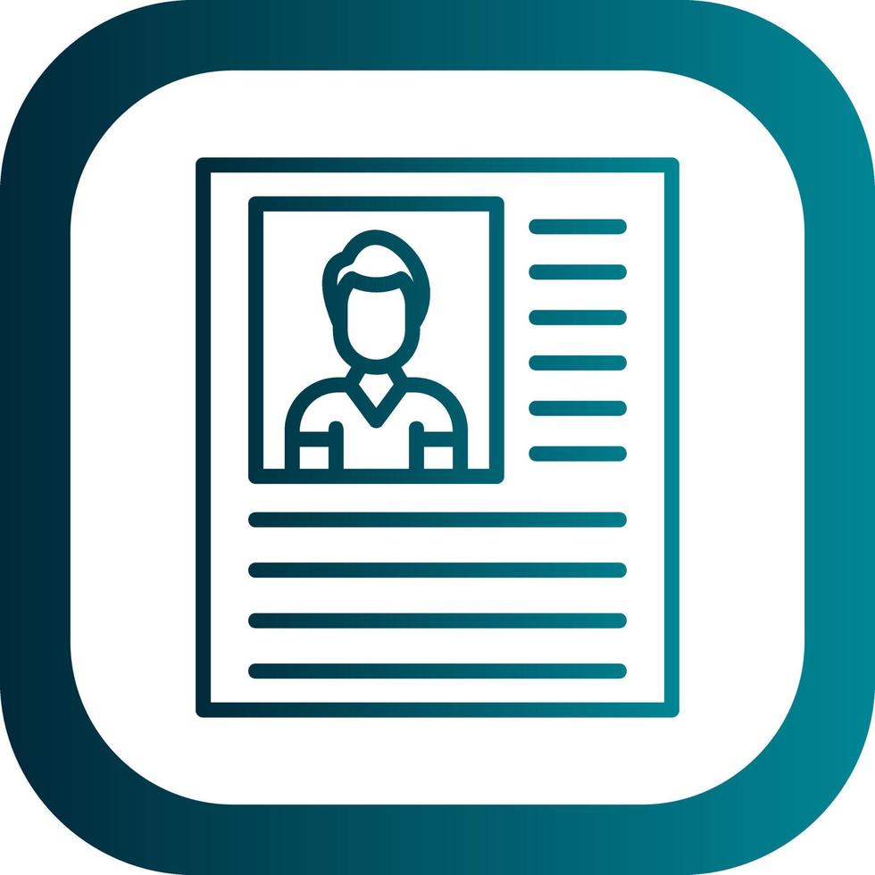 Personal Profile Vector Icon Design
