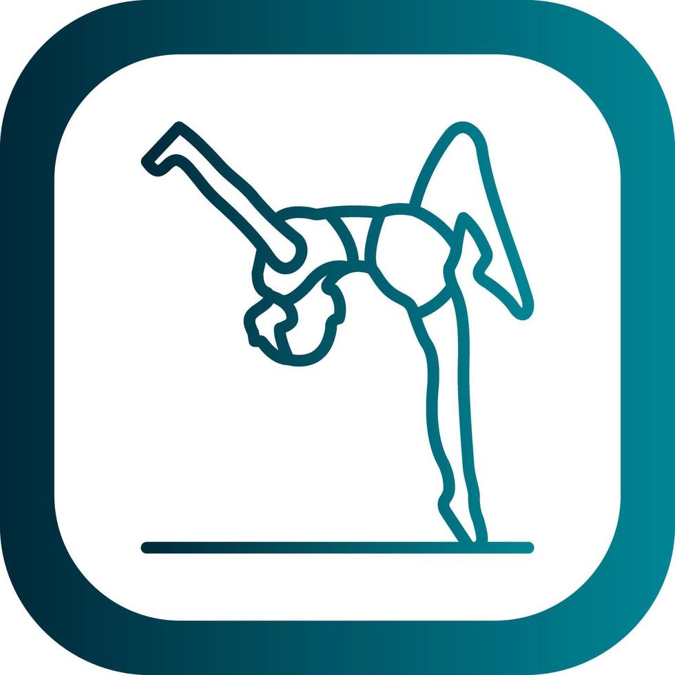 Gymnast Vector Icon Design