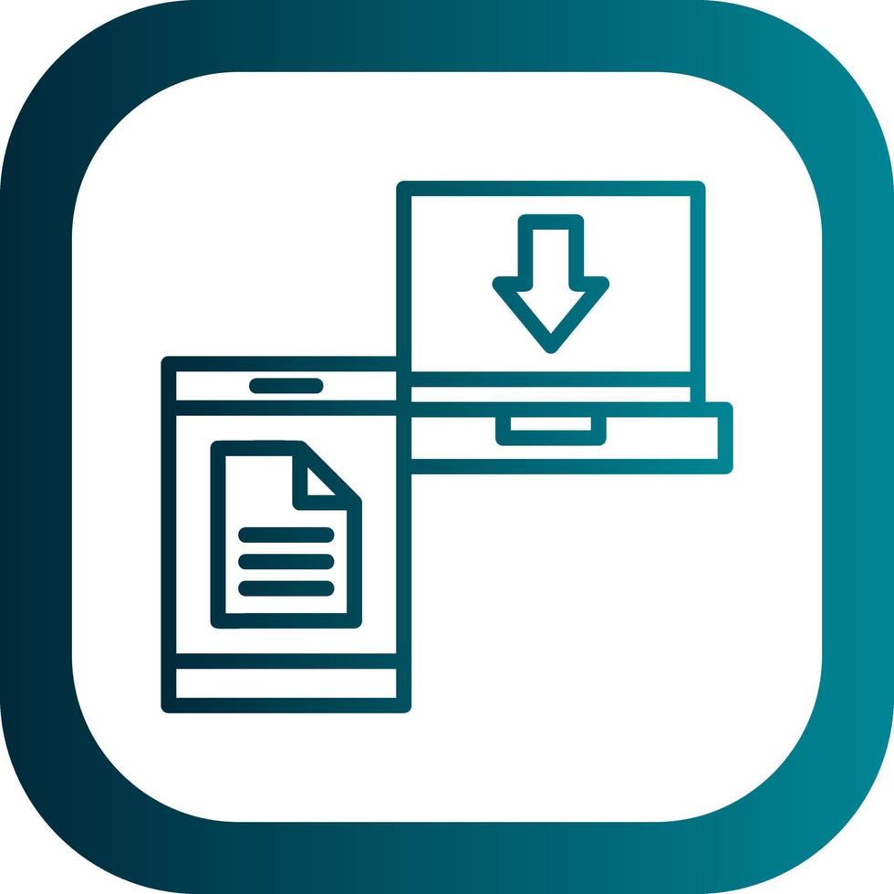 File Transfer Vector Icon Design