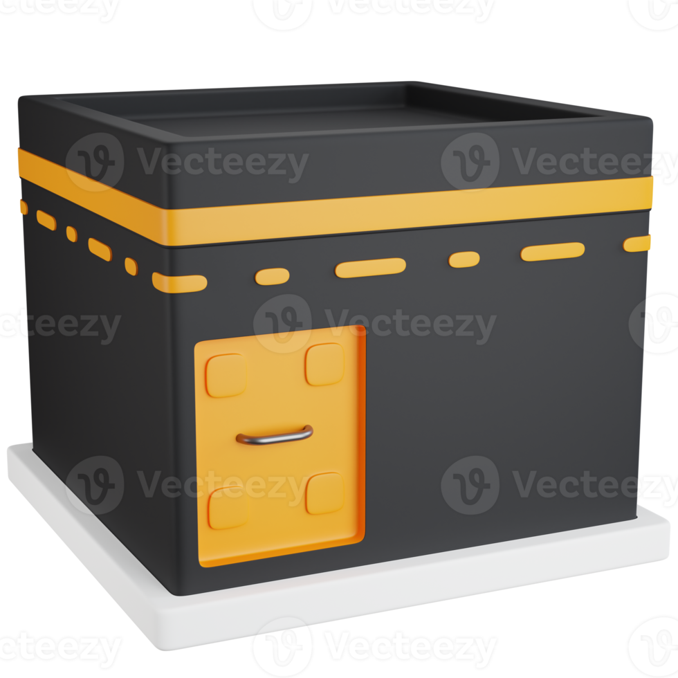 3D Icon Illustration Kaaba building png