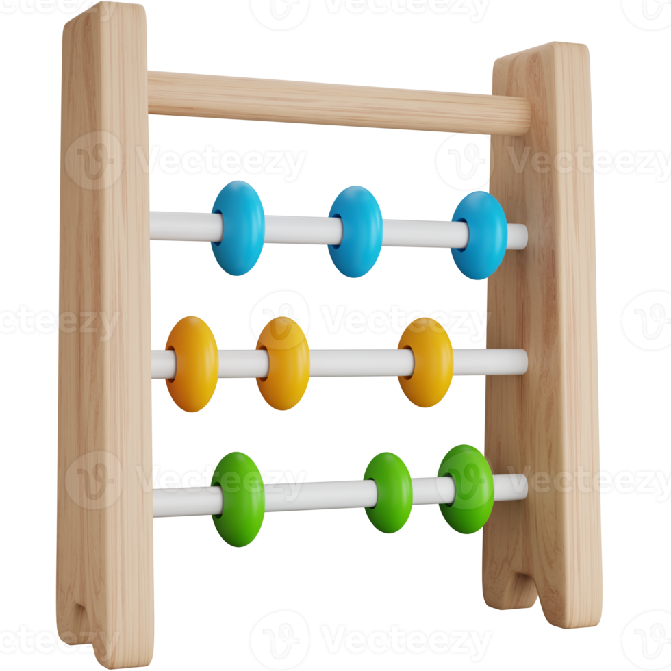 3D Icon Illustration Abacus Calculating tool png