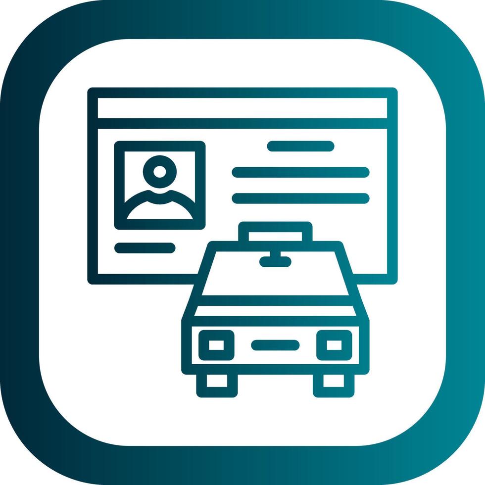 Driver License Vector Icon Design
