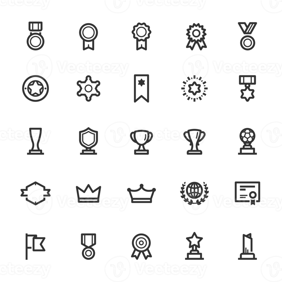 Icon set - award and trophy png