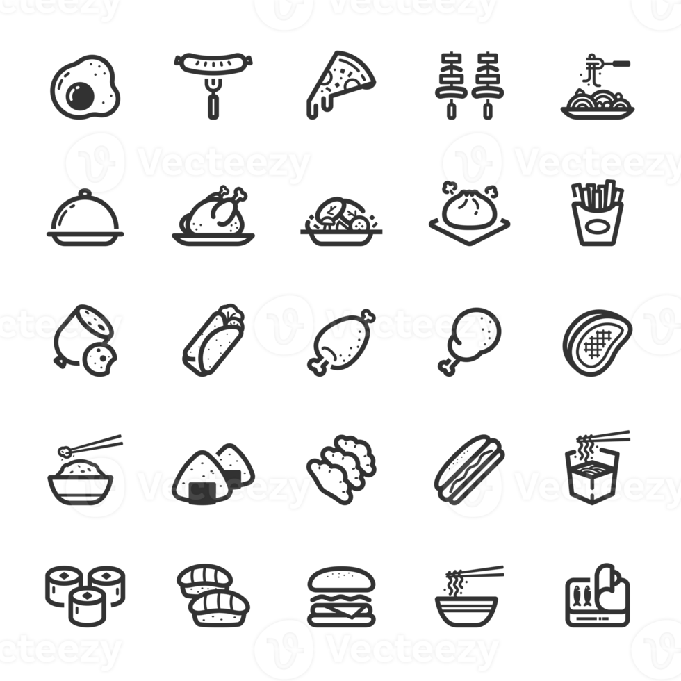 Icon set - Food line icon png