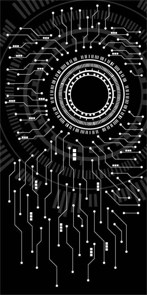 vector de placa de circuito electrónico de chip de computadora para concepto de tecnología y finanzas y educación para el futuro