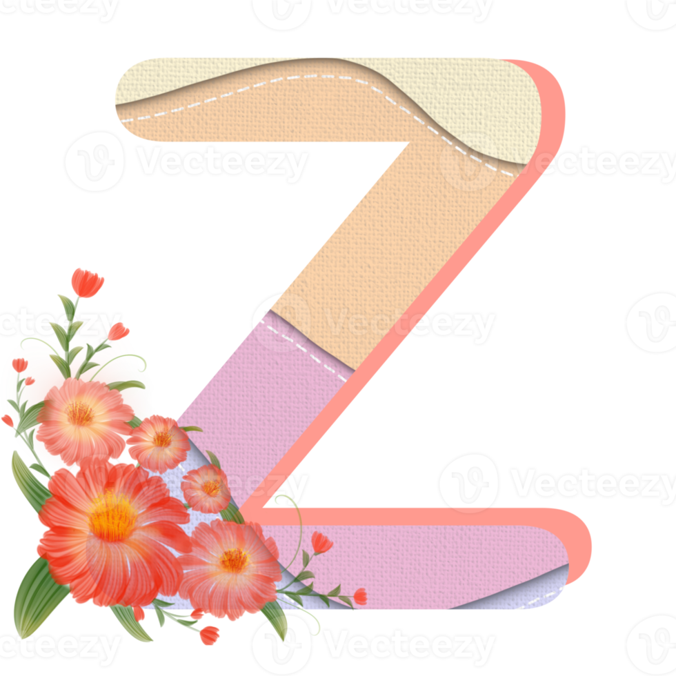 Floral alphabet, letters set with watercolor leaf. Monogram initials perfectly for wedding invitations, greeting card, logo, poster and other design. Holiday design hand painting. png