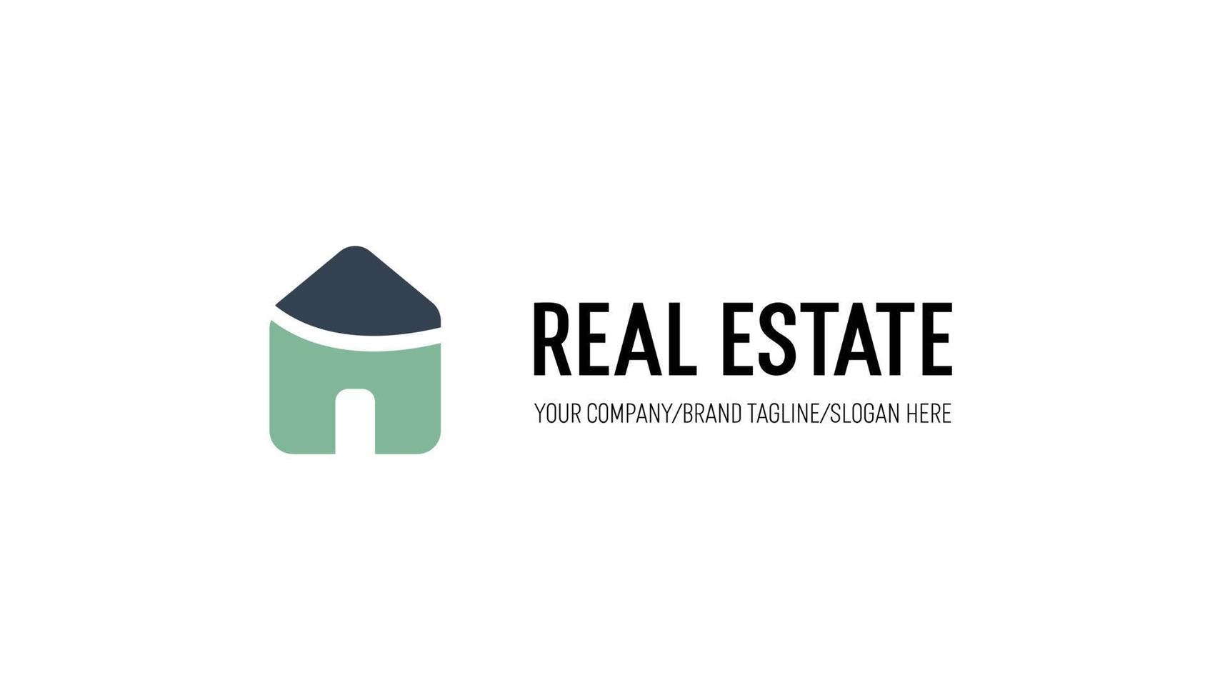 real estate logo design for brand vector