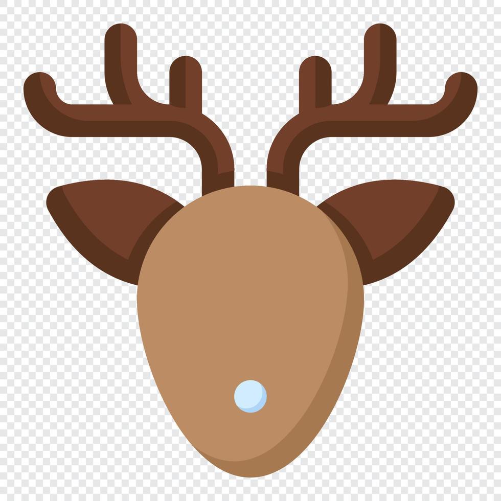 Deer head icon. Simple illustration of deer head. Vector illustration