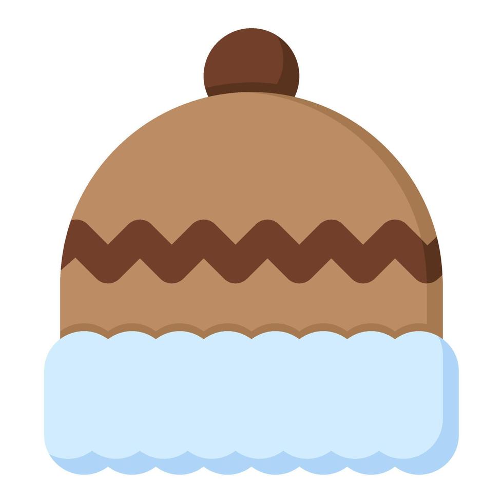 Winter hat icon. Warm winter hat. Simple illustration of winter hat. Vector illustration