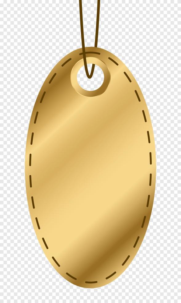 Gold price tag design. Gold price label. Gold price tag with dot. Blank