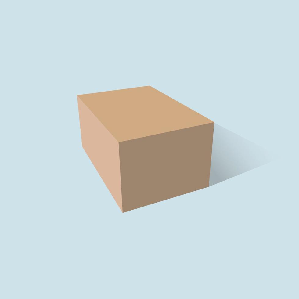 blanco caja Bosquejo. blanco embalaje cajas, cubo perspectiva ver y productos cosméticos producto paquete maquetas 3d vector ilustración