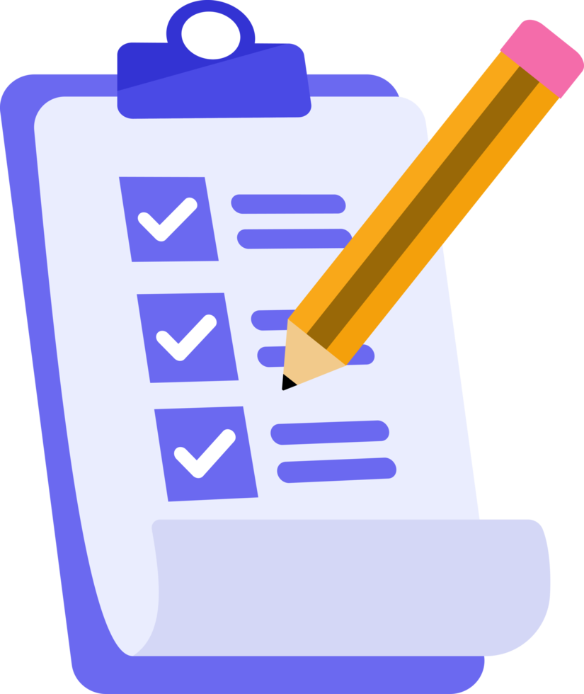 clipboard icon with checkmark and pencil png