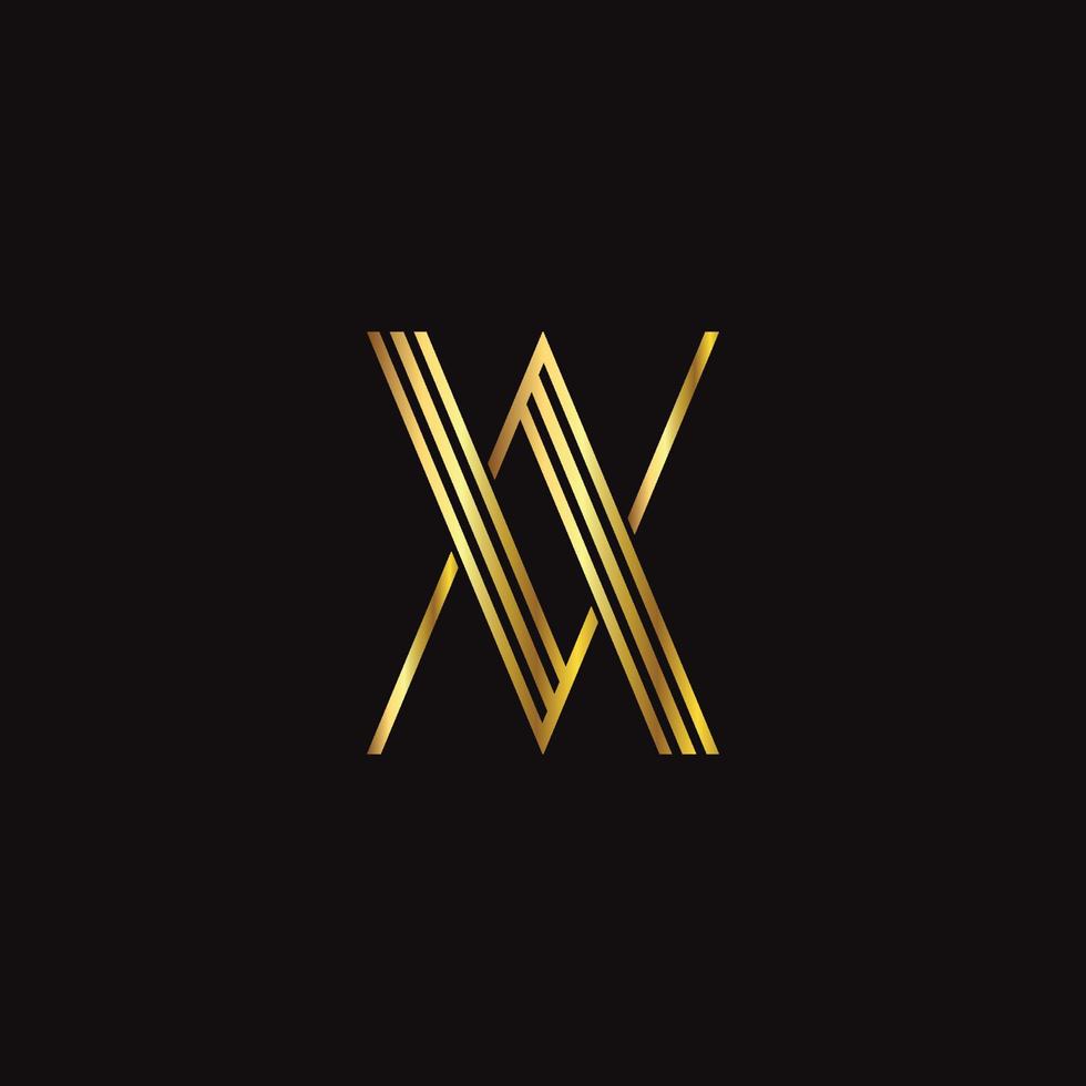 Vector abstract initial letter av logo design template. icons for business of luxury