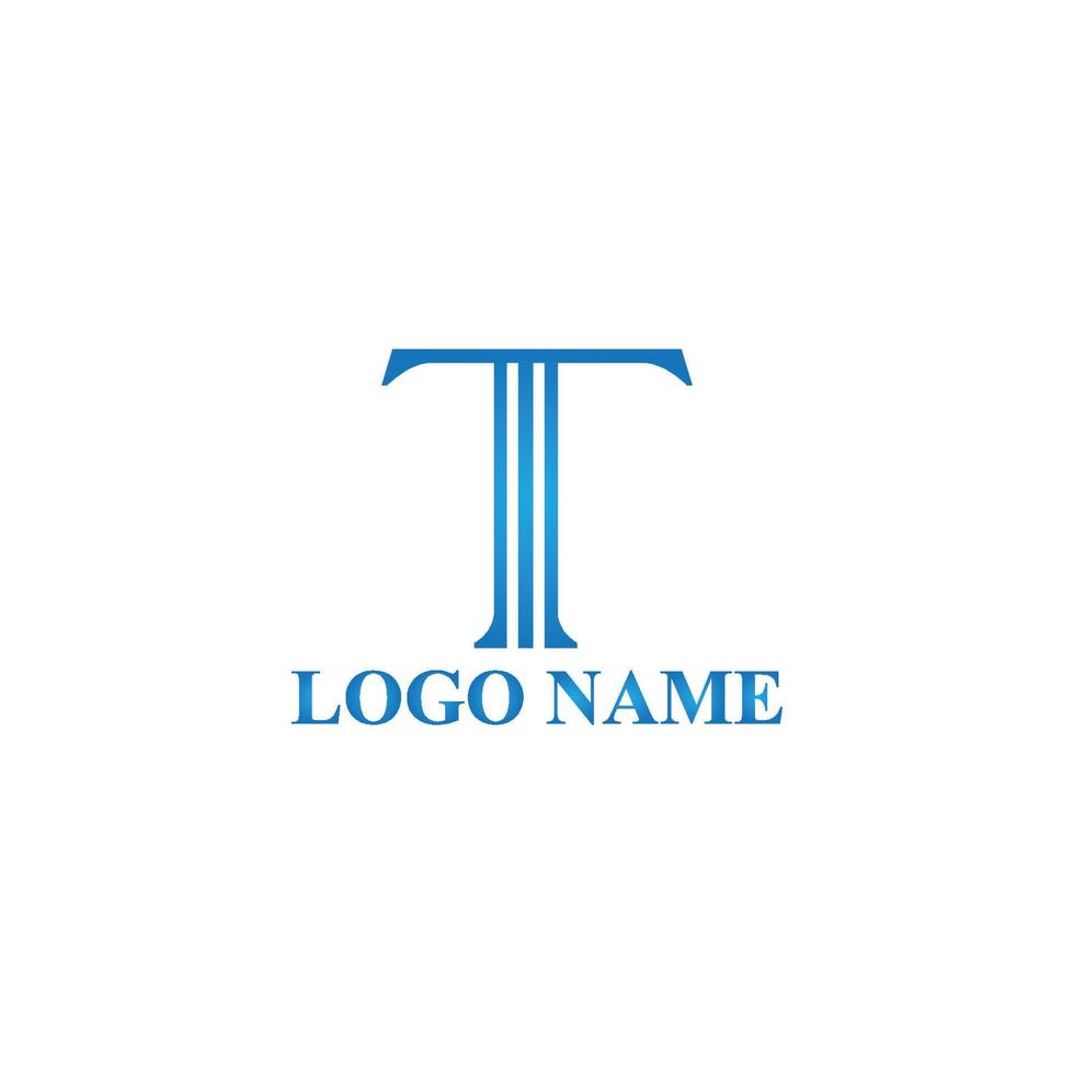 Vector creative letter t monogram logo design icon