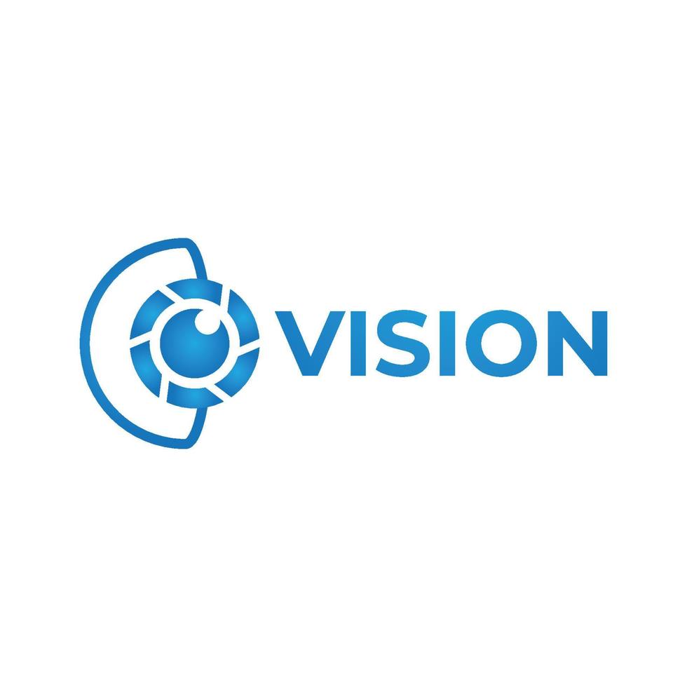 Vector vision logo concept, eye design template