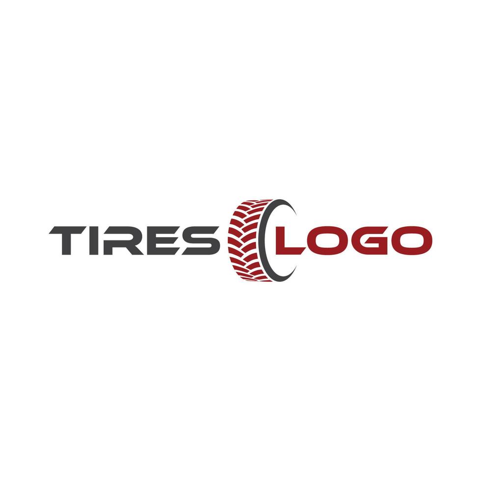 Vector auto tires logo design template