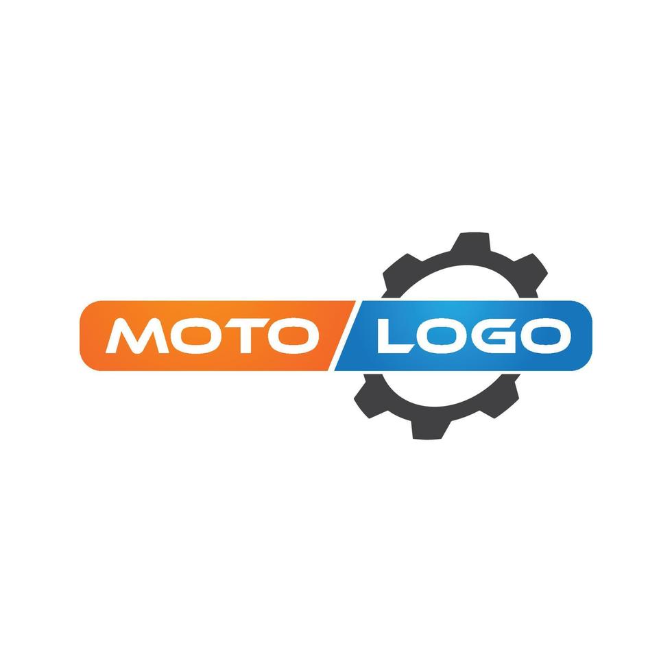 Vector auto service logo design template