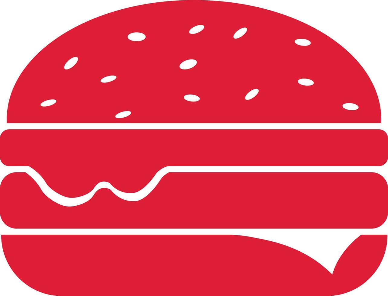 Burger vector illustration graphic icon