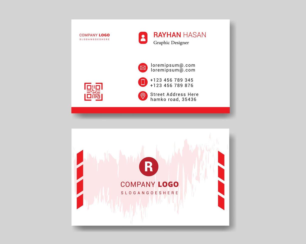 Creative business card template design vector