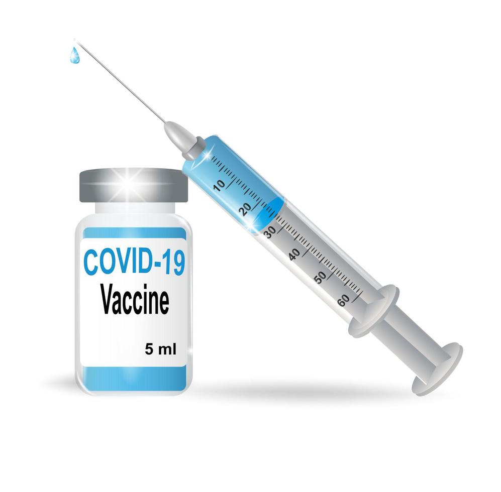 covid-19 corona virus vacunación vector