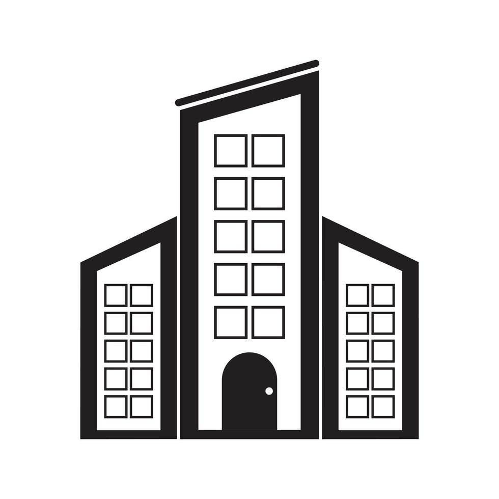 Abstract Vector House or Building Icon Design Template