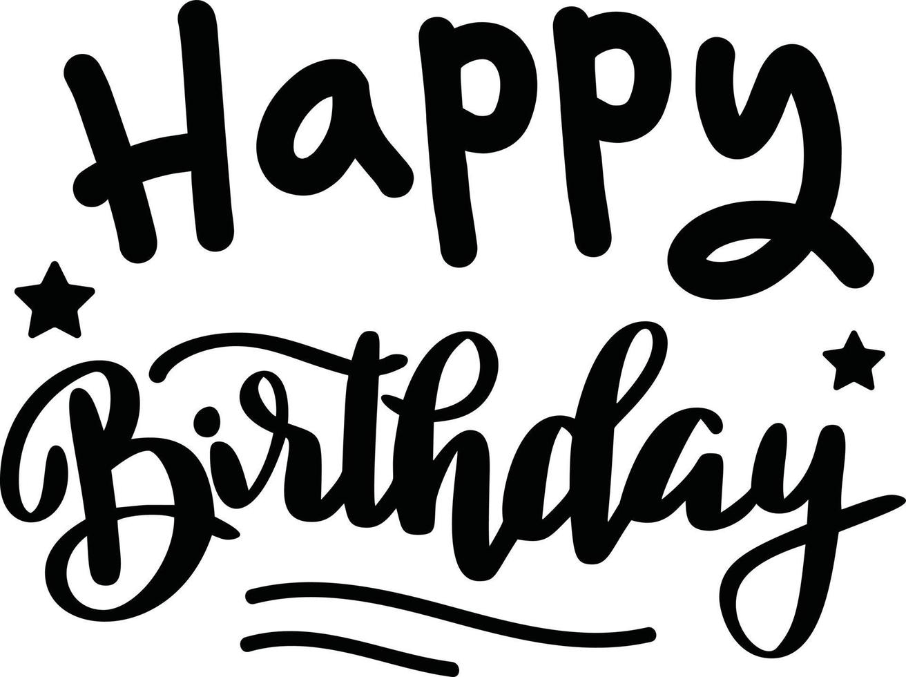 happy birthday Svg 21180592 Vector Art at Vecteezy