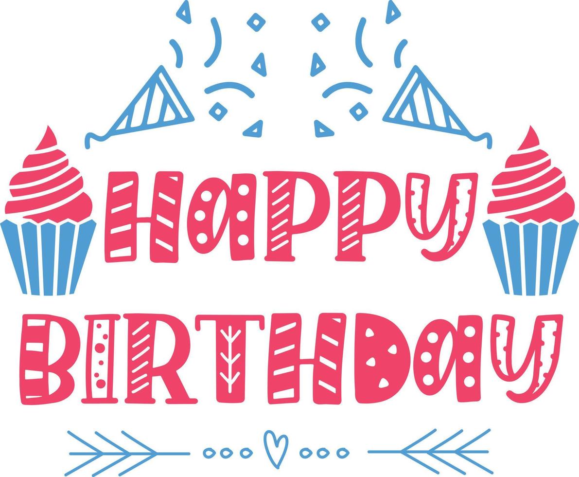 happy birthday Svg 21180594 Vector Art at Vecteezy