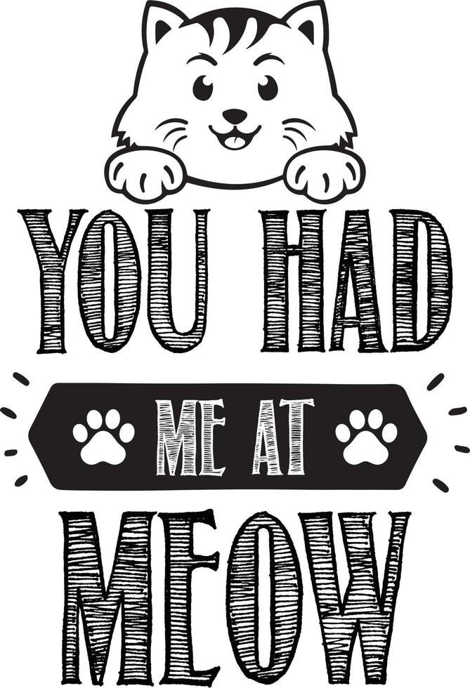 Cat Svg Design vector