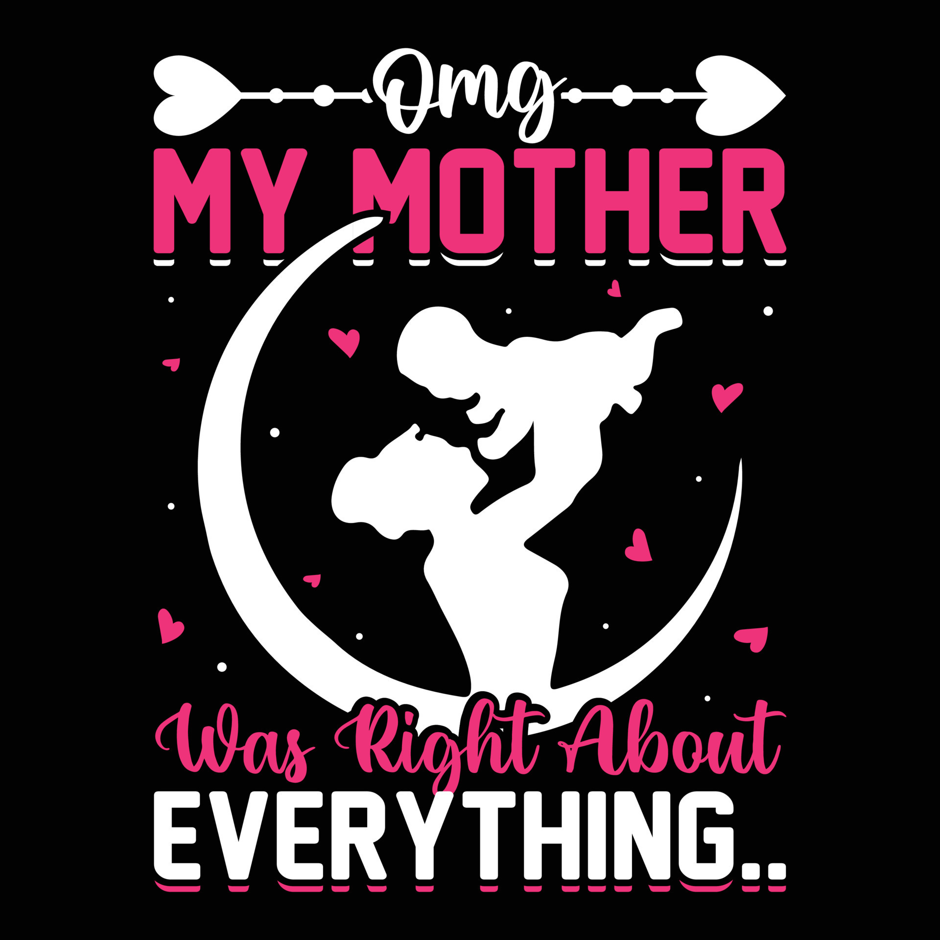 Omg my mother was right about everything Mother’s day shirt print