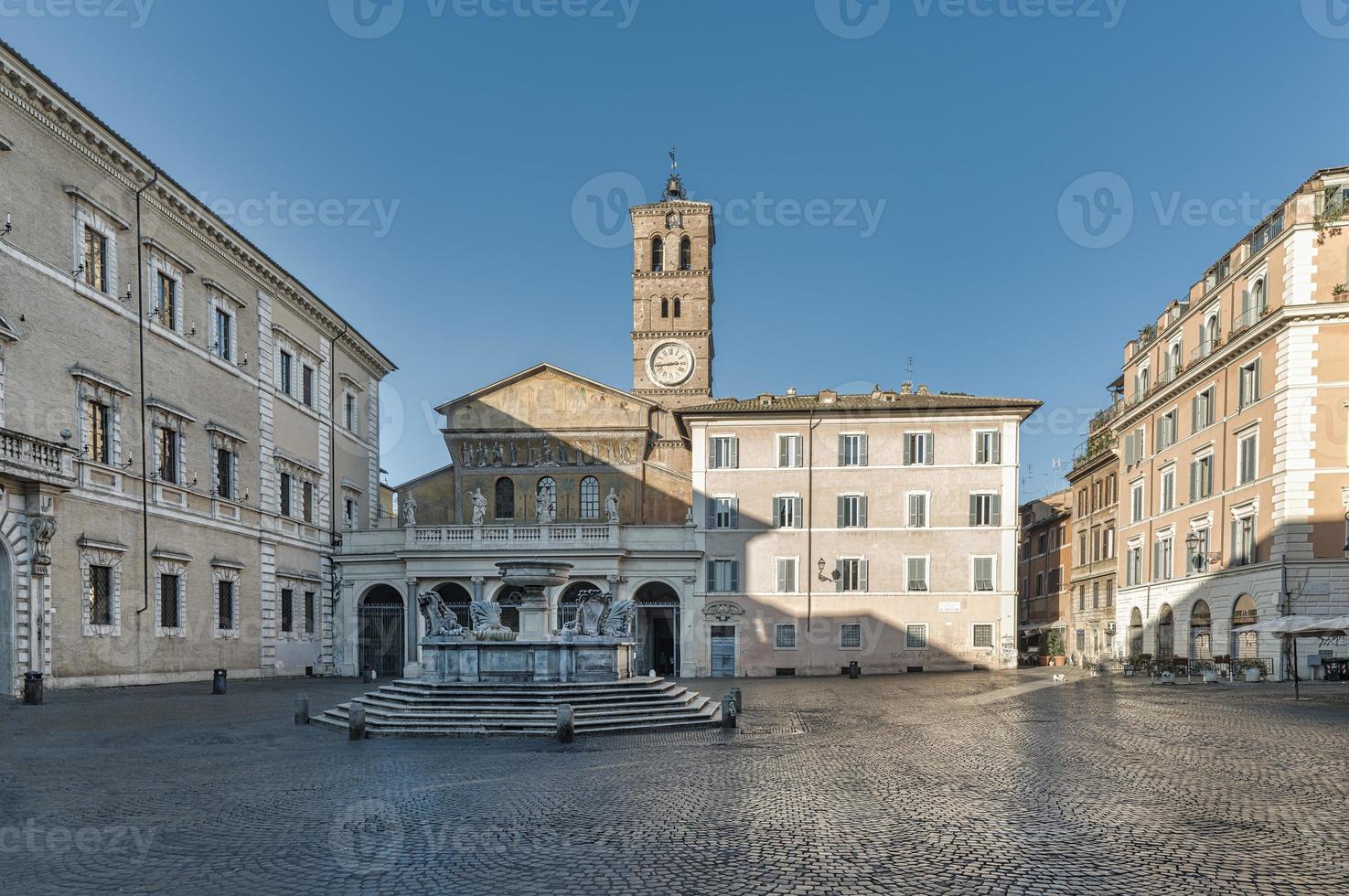 cuadrado de Papa Noel maria en trastevere Roma foto