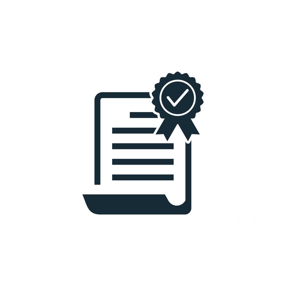 Paper and Award Icon Design Template Elements vector