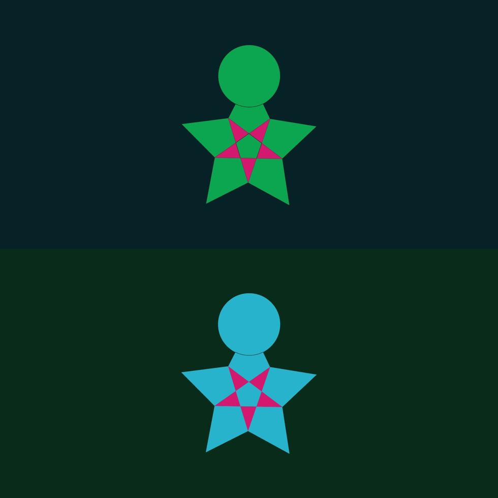 man logo, design, icon, image, template, vector stock