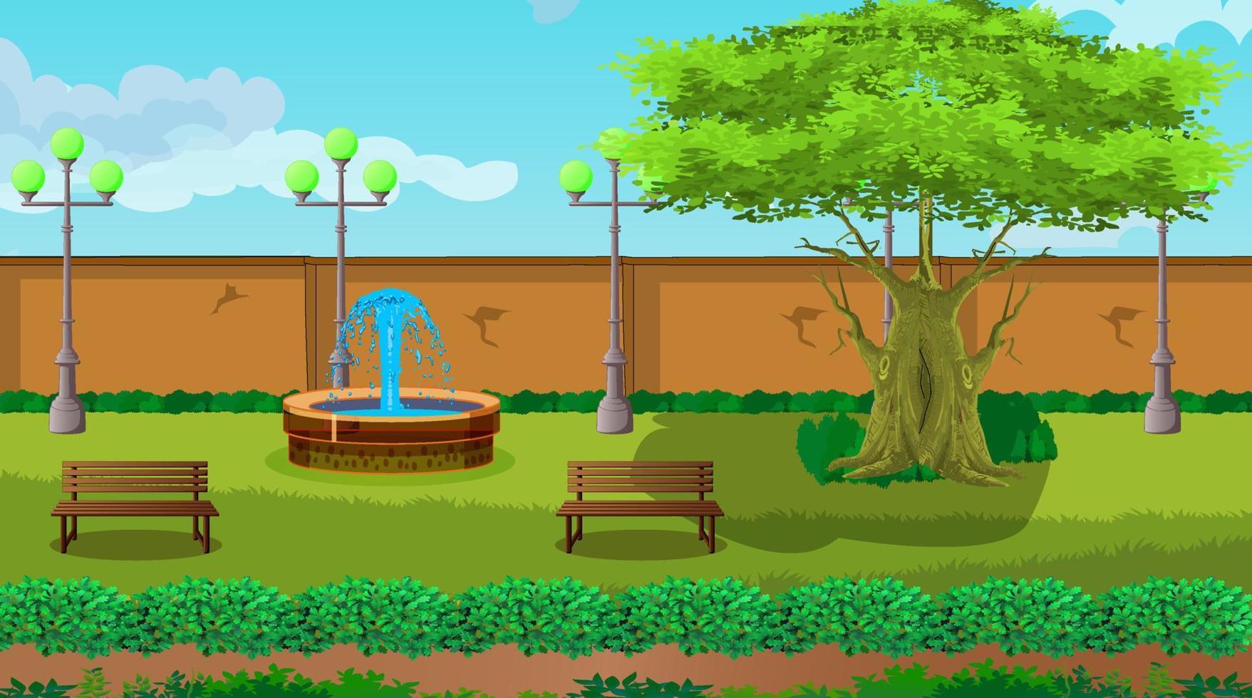 King house inside interior for cartoon animation. vector