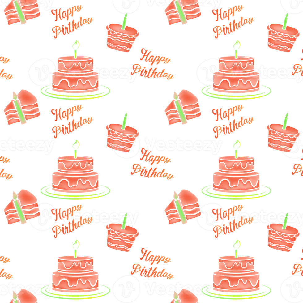 Background with birthday cake. png