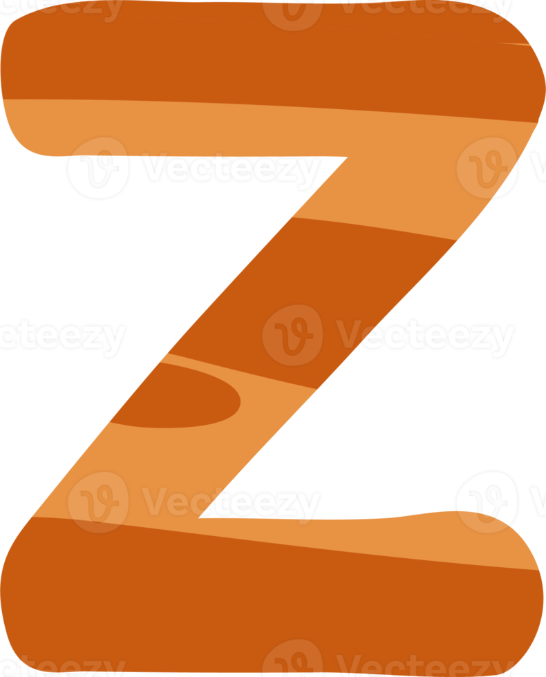 Letter Z english alphabet tree structure png