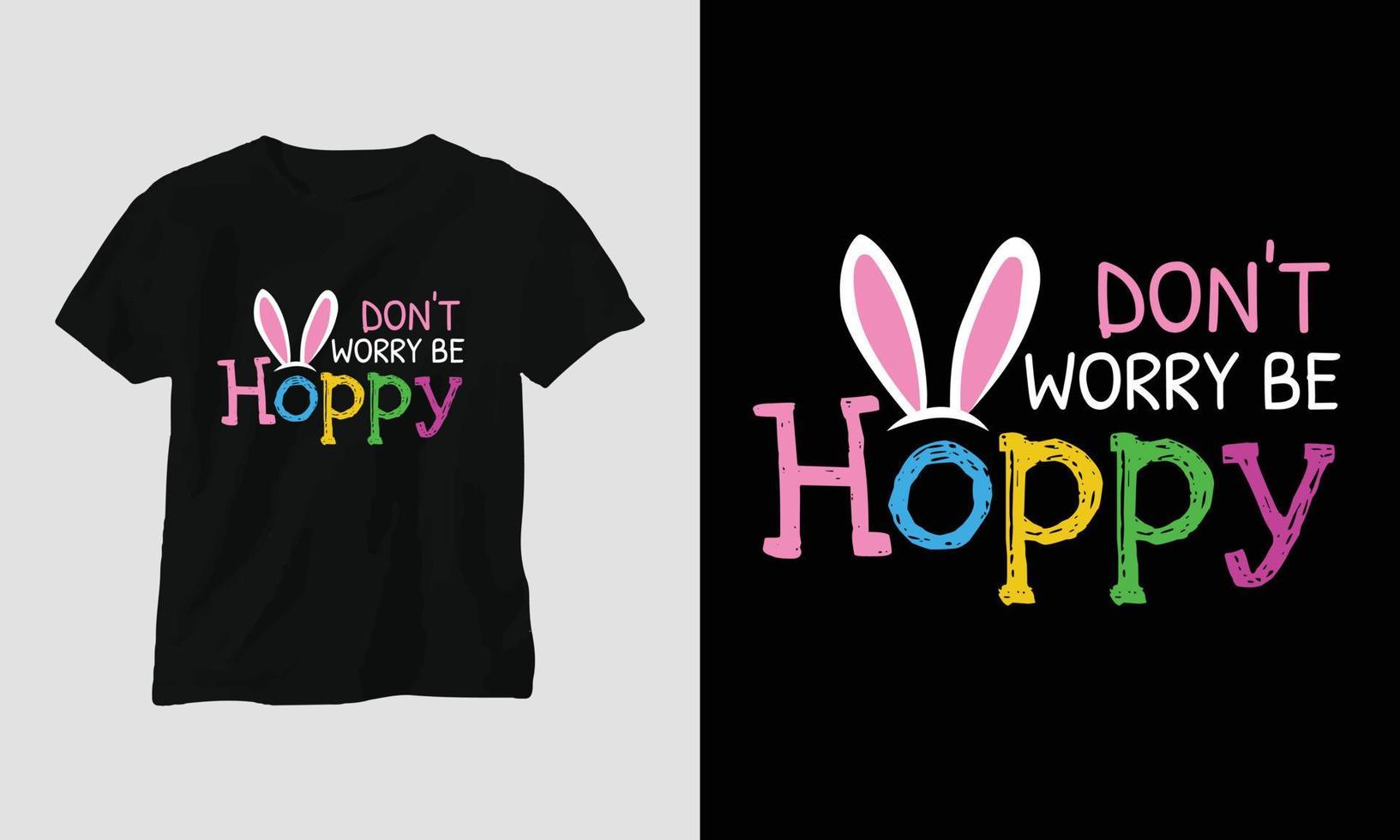 Easter Sunday T shirt vector template with bunny