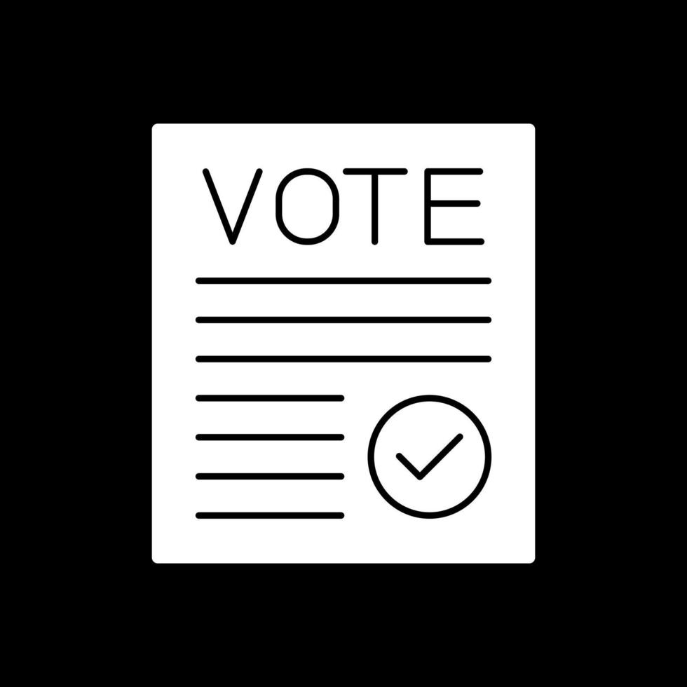 diseño de icono de vector verificado de voto