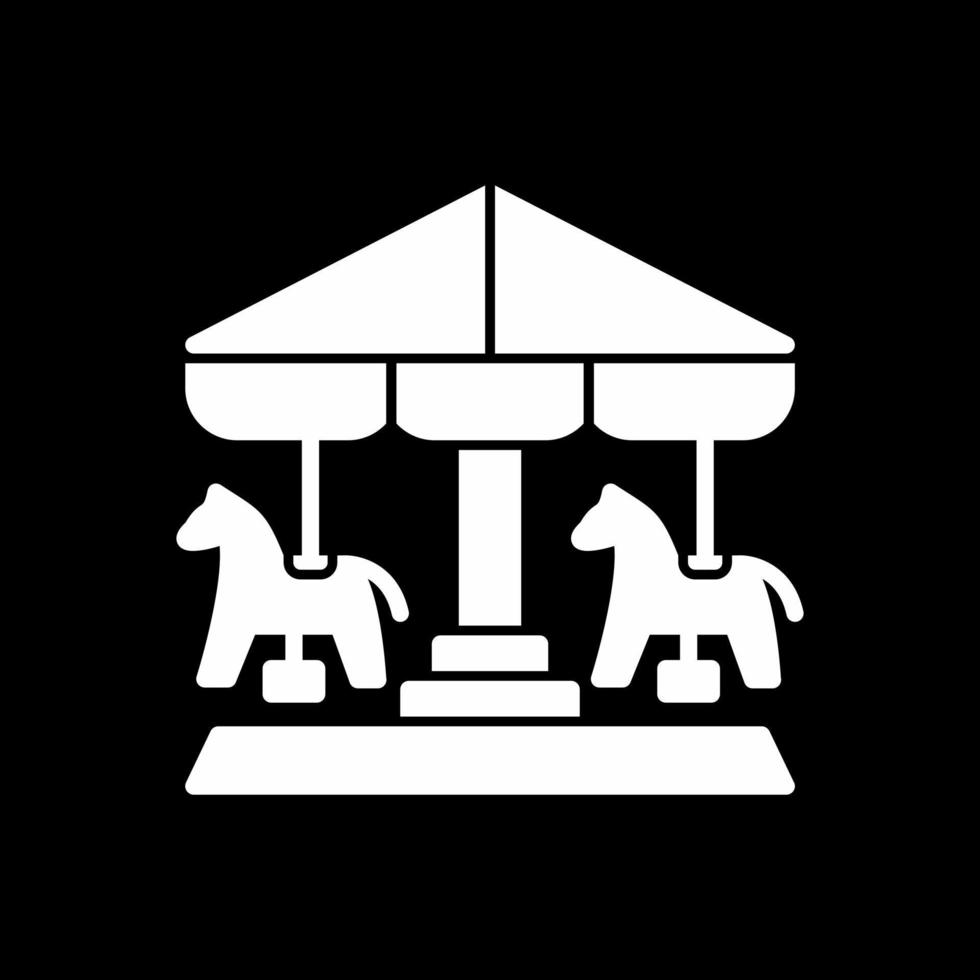 Merry Go Round Vector Icon Design
