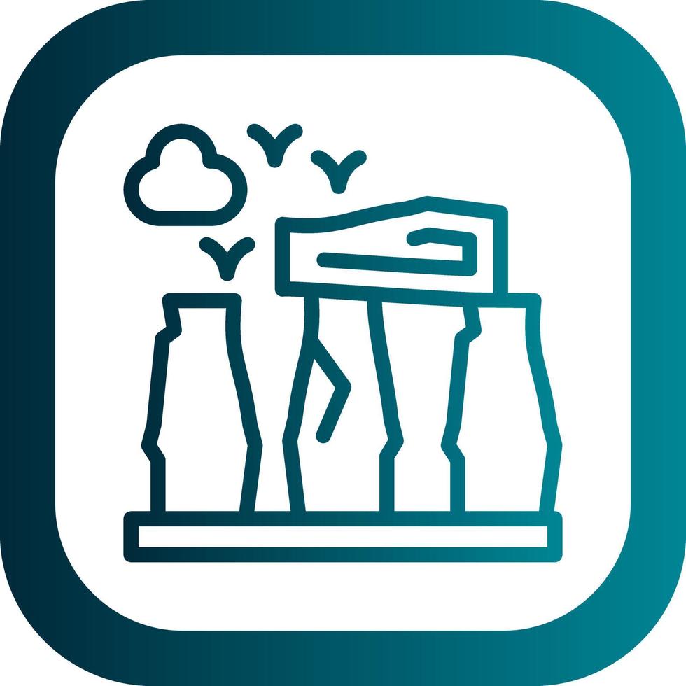 Stonehenge Vector Icon Design