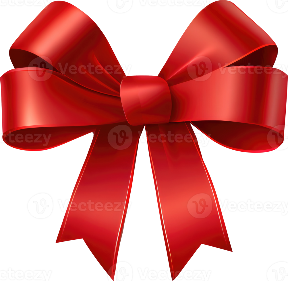 Realistic Red Bow png