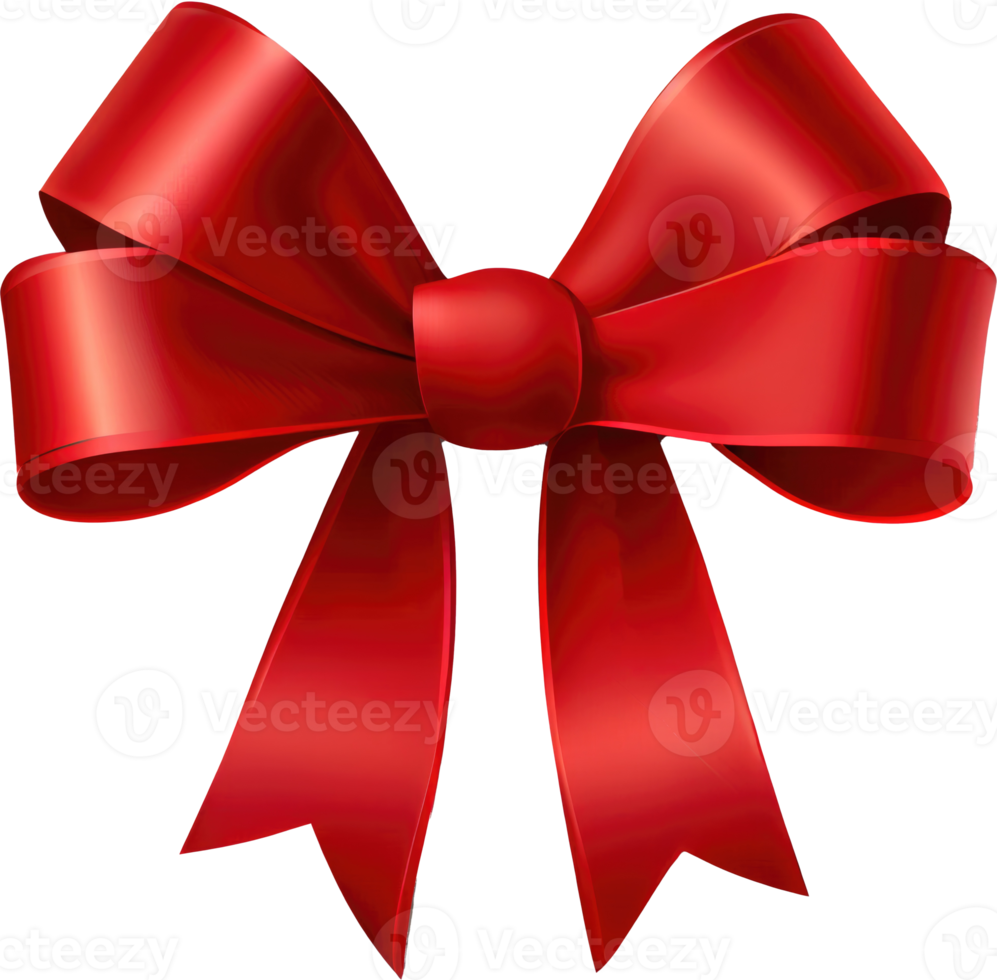 Realistic Red Bow png