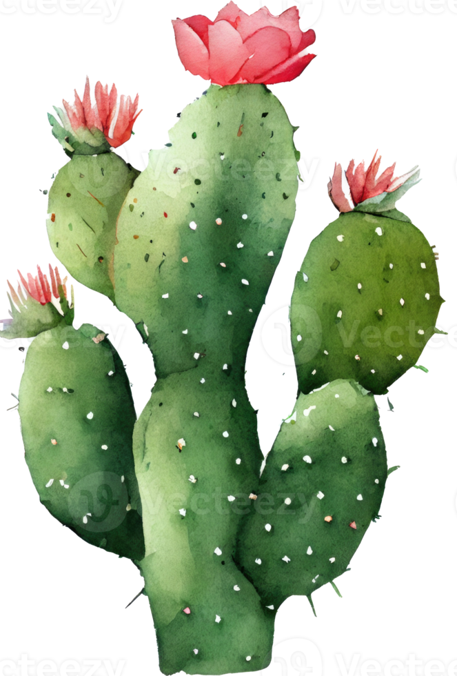 Cactus Watercolor Illustration png