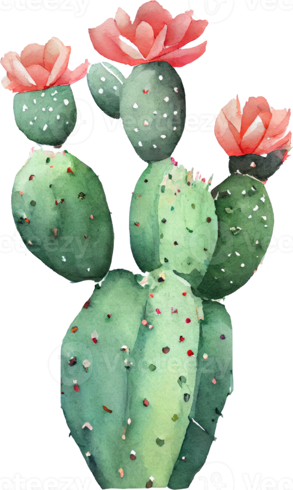 illustrazione dell'acquerello del cactus png