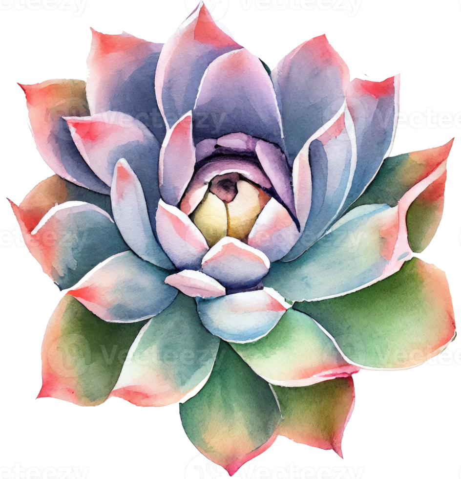 Succulent Watercolor Illustration png